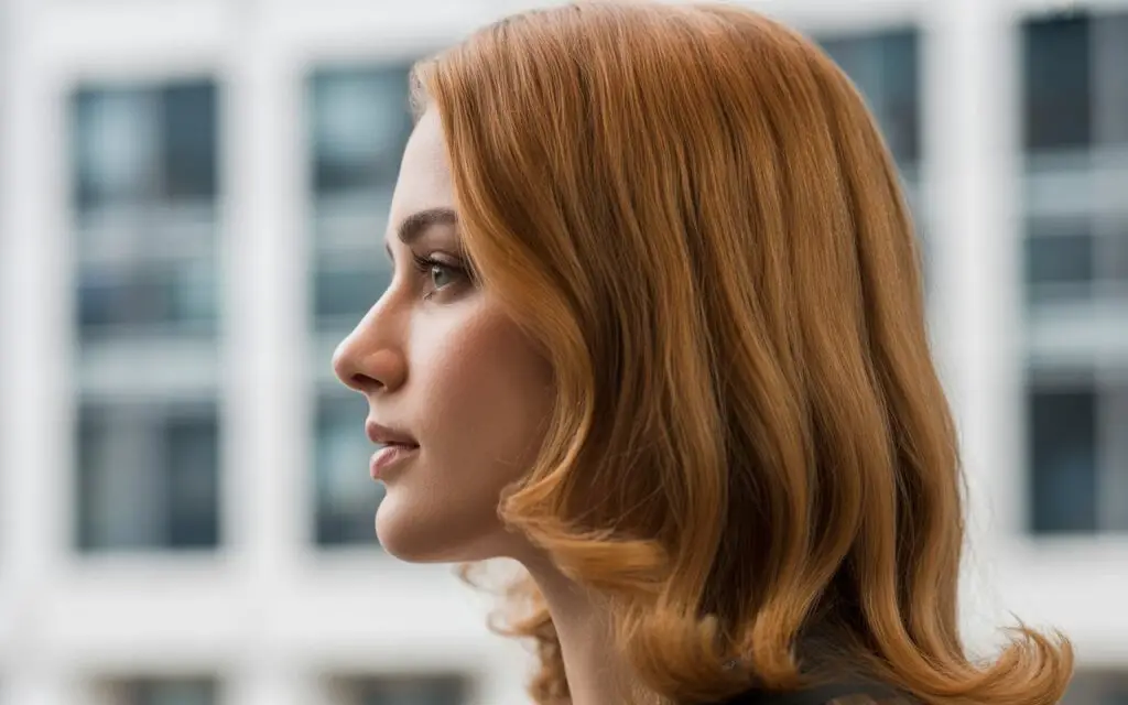 Golden Walnut Brown Hair color