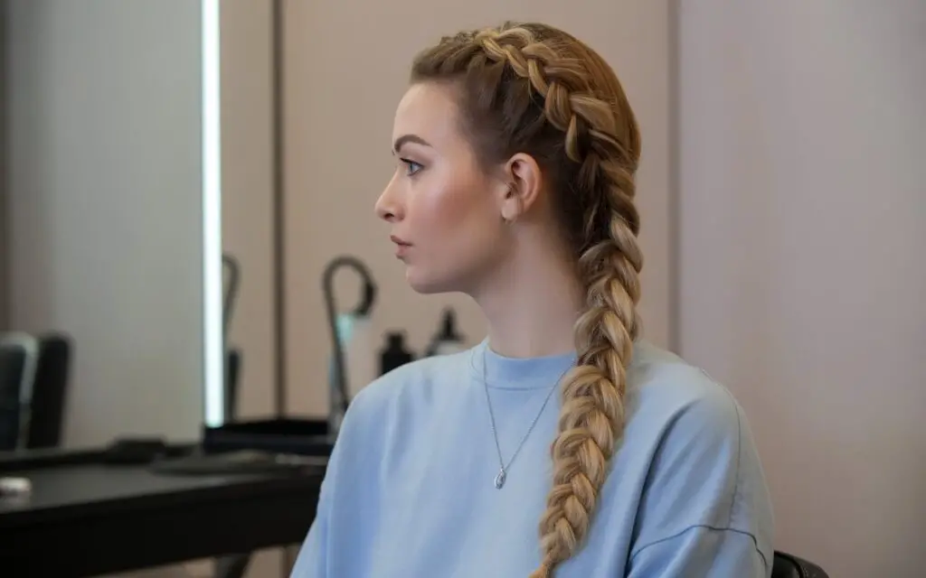 Woman with Mermaid Braid