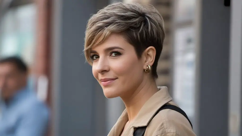 Feathered Pixie haircut