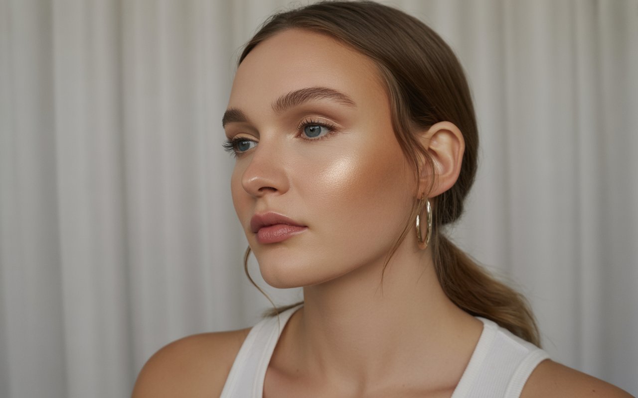 Lightweight Dewy Summer Makeup