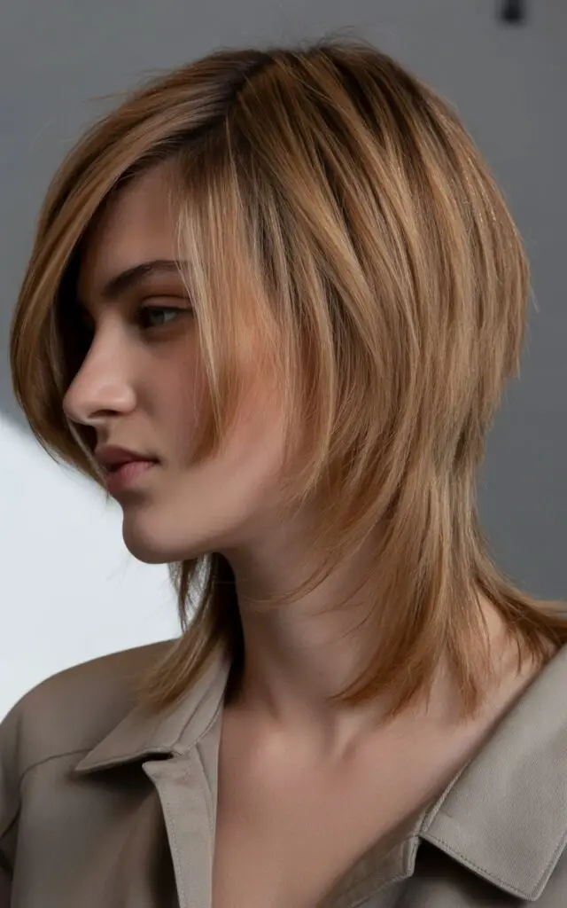 Angled Layers with Side Part