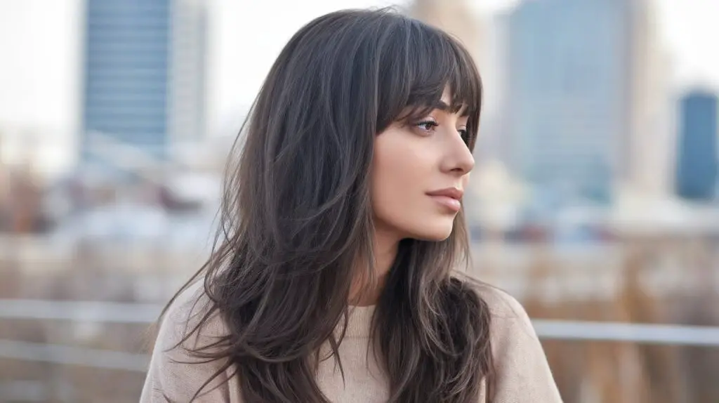 Best types of bangs for long layers