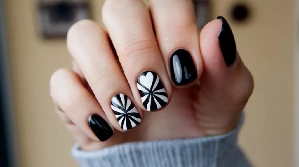 Black Nail Design