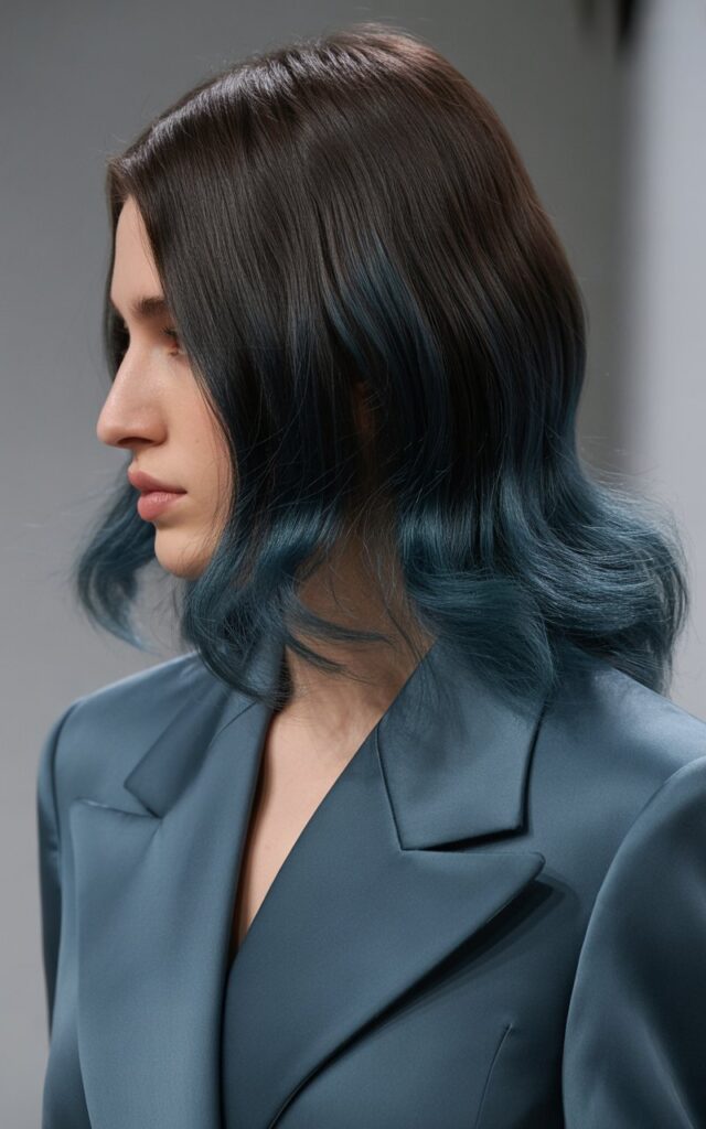 Black Sapphire with a Shadow Root