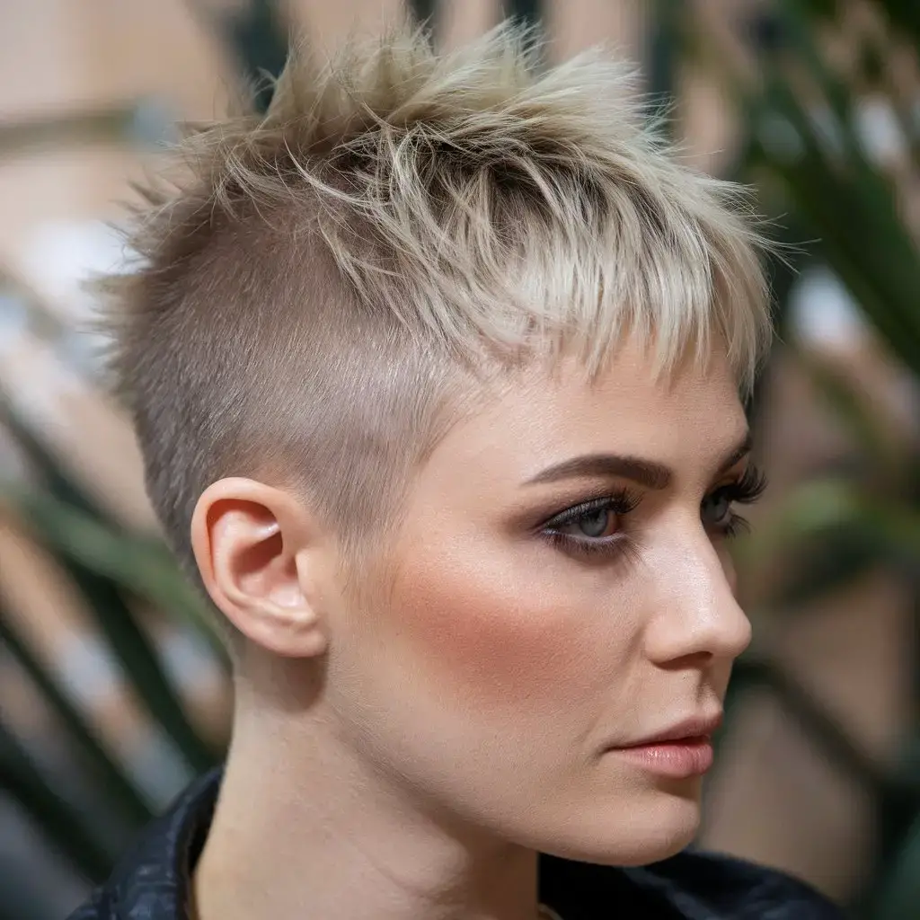 Blonde Pixie Undercut