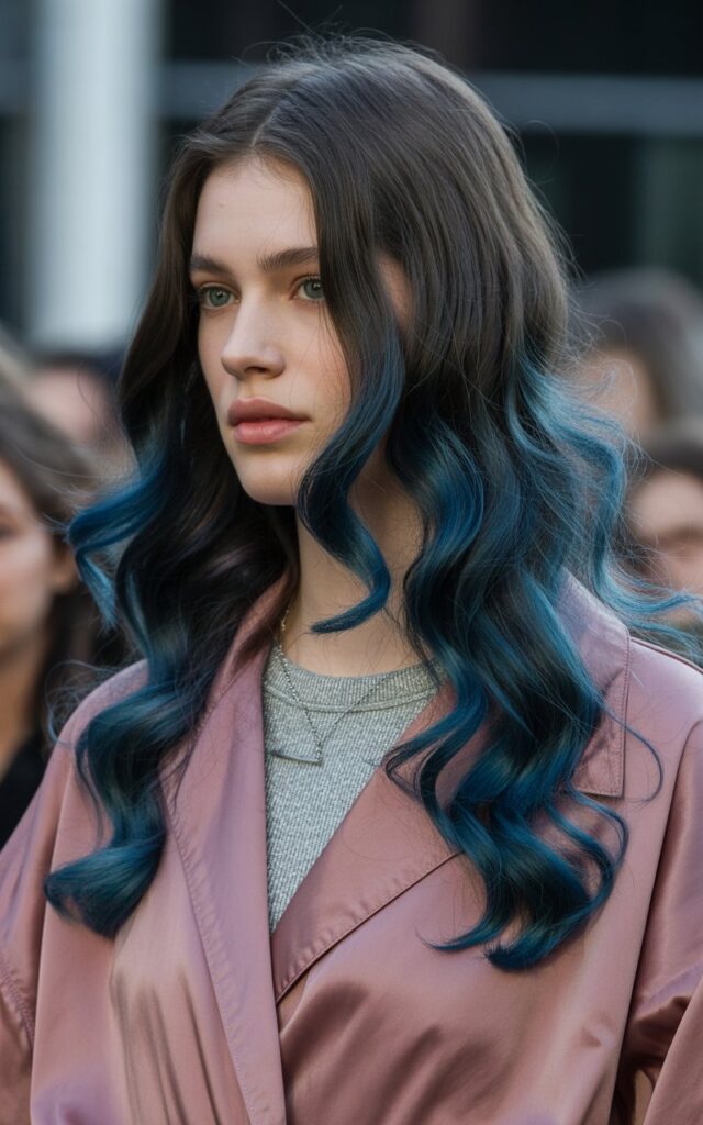 Blue-Black Ombré