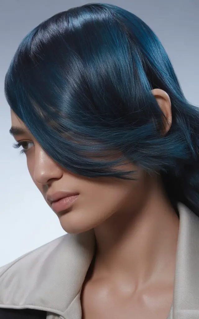 Blue-Black hair color formula