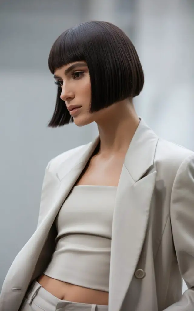 Blunt Bob with Bangs