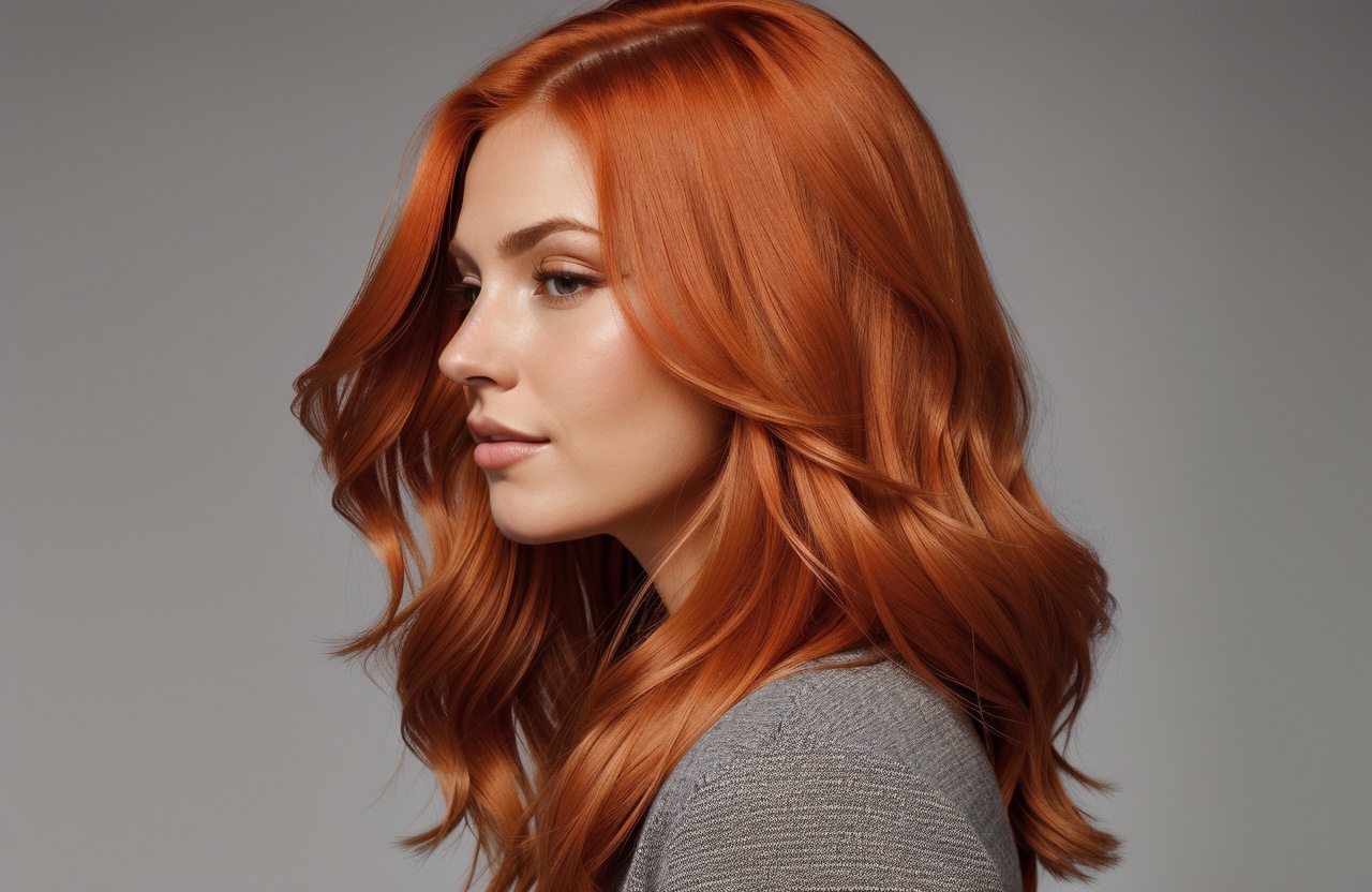 Bright Orange hair color