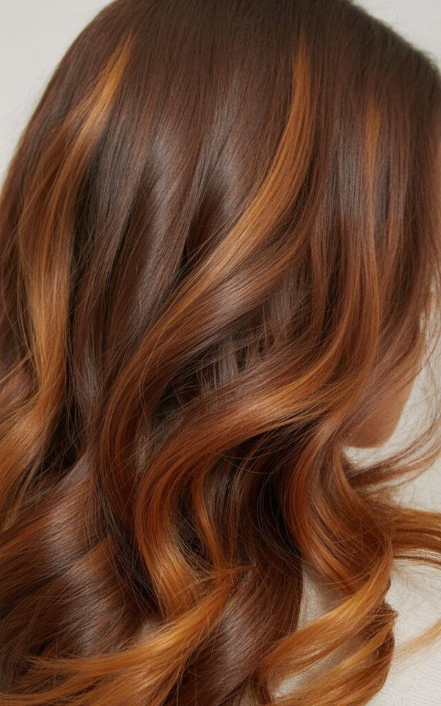 Caramel Balayage hair dye