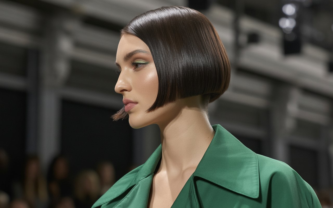 Classic Bob Haircut with sleek lines and modern styling
