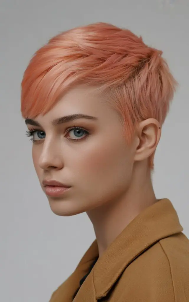 Colored Pixie Undercut