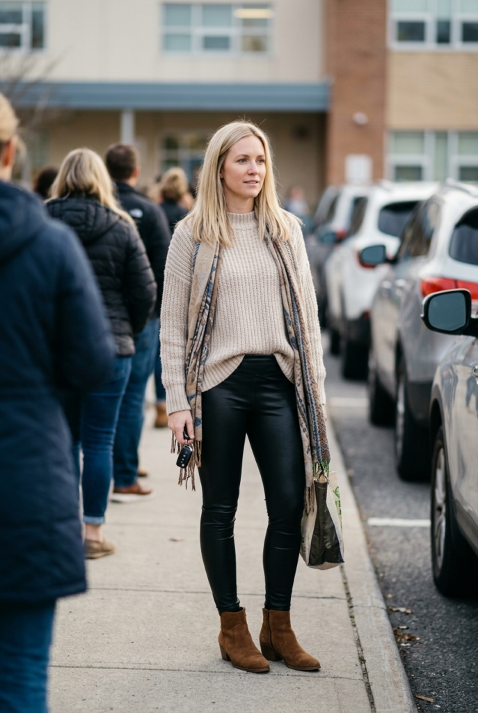 Cozy Sweater and Ankle Boots