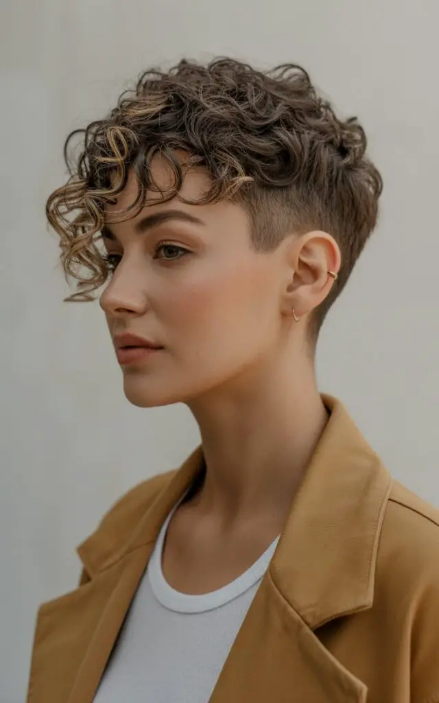 Curly Pixie Undercut