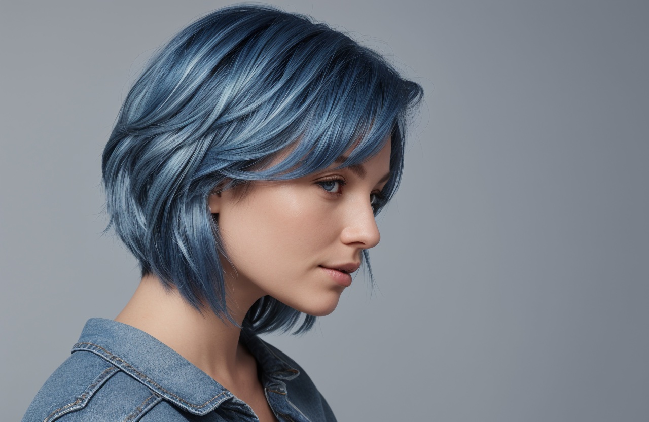 Denim Blue hair color