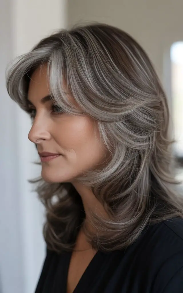 Dimensional Lowlight gray hair Blend