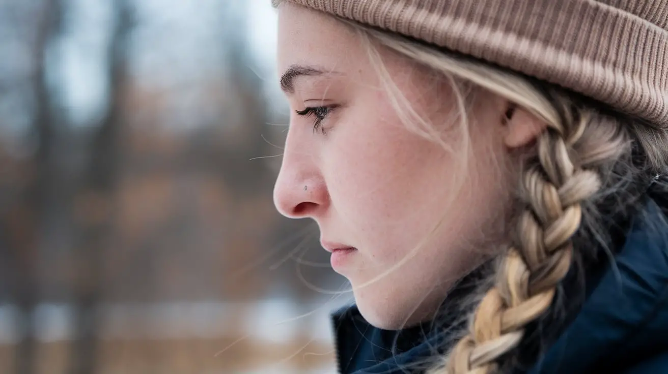 Dutch Braids on Cold Weather