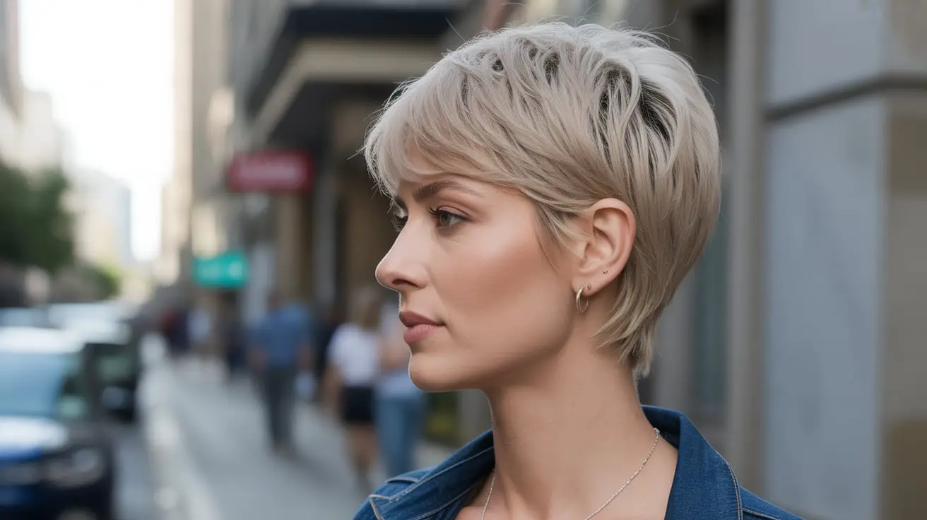 Feathered Pixie haircut