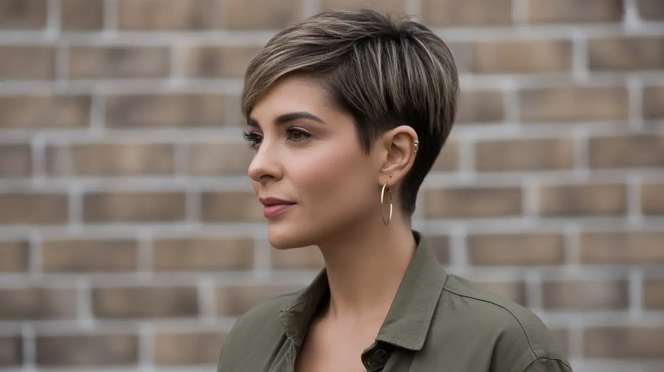Tapered Pixie haircut