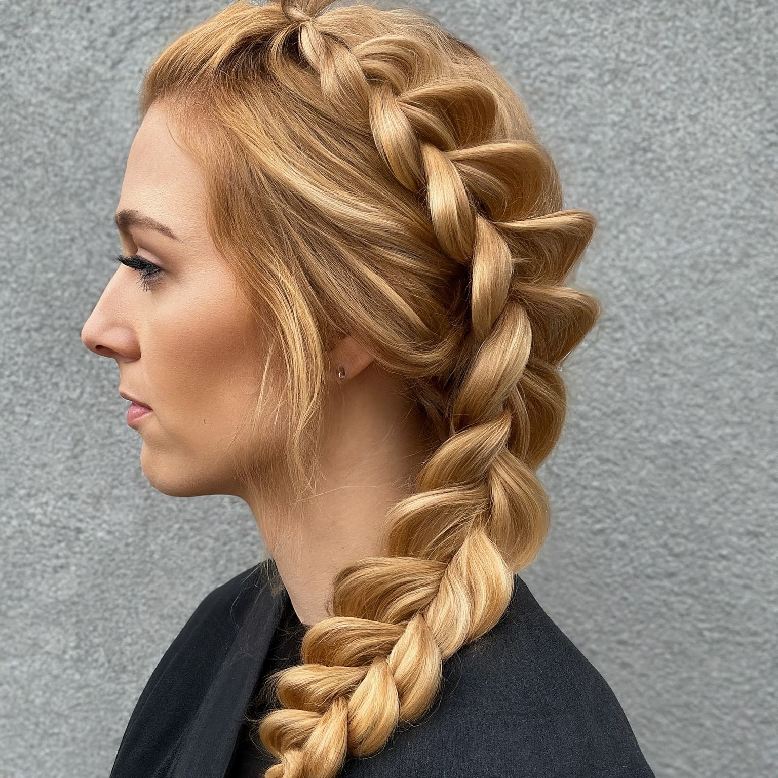 Fishtail Braid Blonde Hair