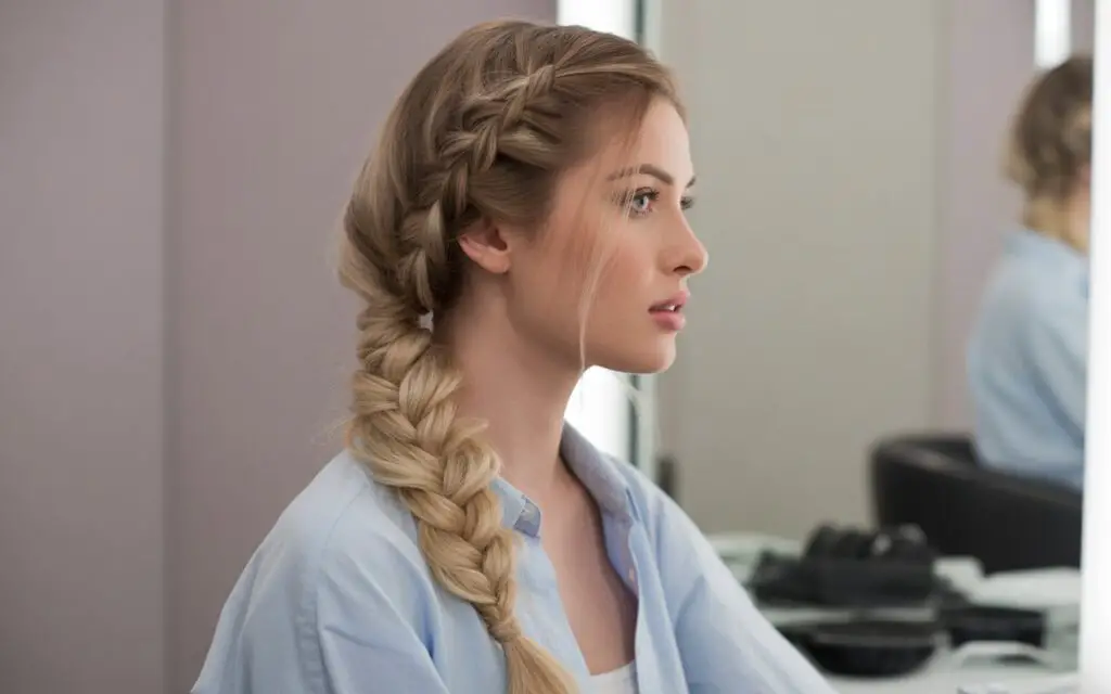 Woman with Mermaid Braid