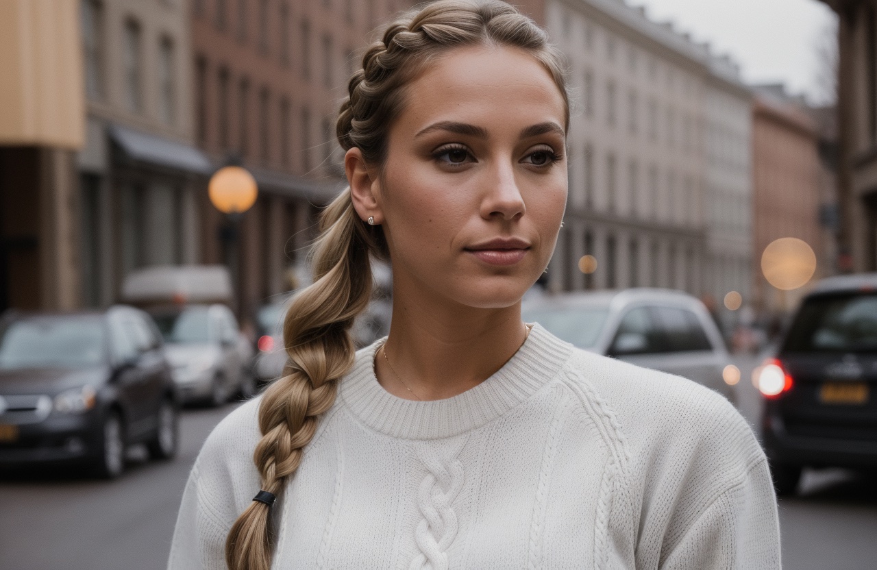 French Braid Pigtail