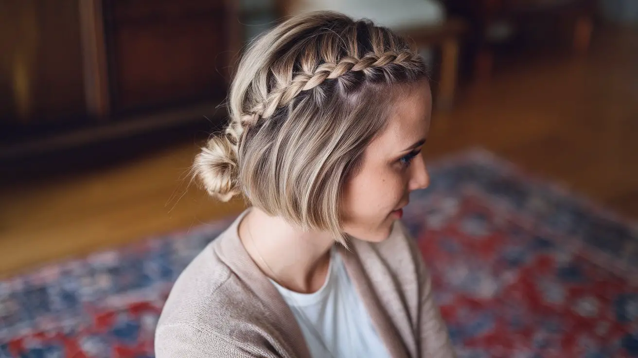 French Braid Short Hair