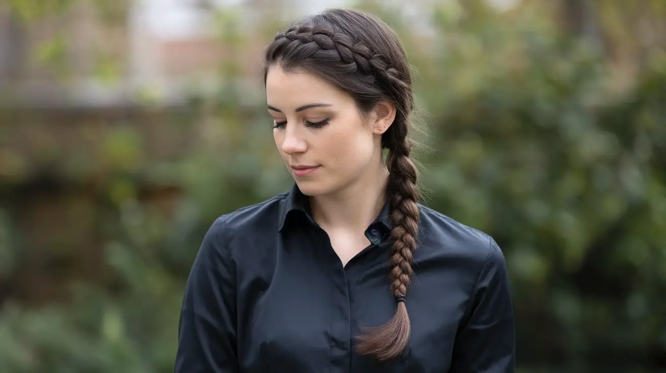 French Braid with Ponytail