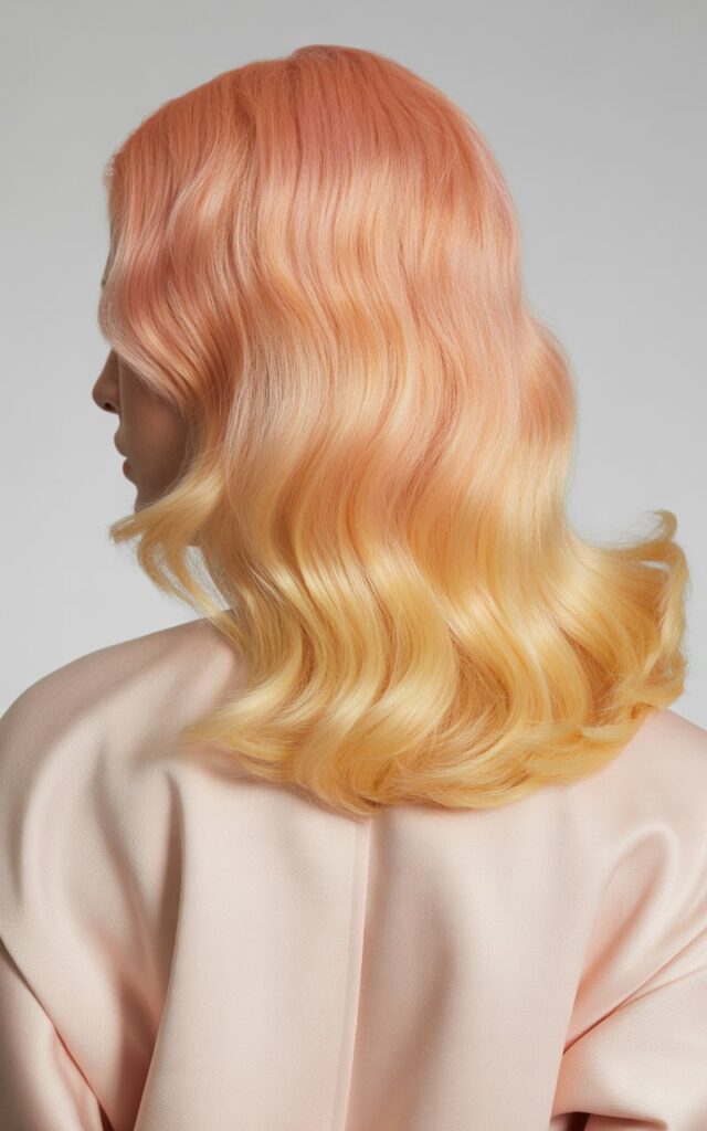 Full closeup to Strawberry Vanilla Blonde Hair Dye