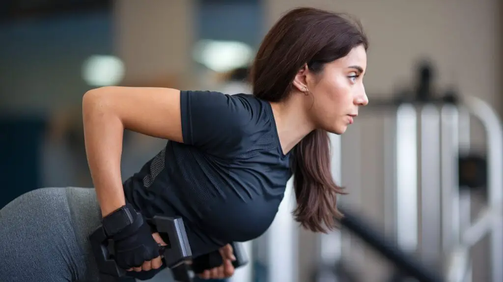 Girl doing Strength Training Circuit