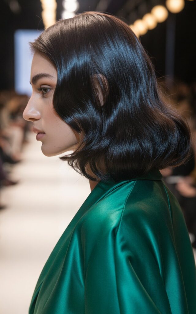 Glossy Blue-Black Blowout