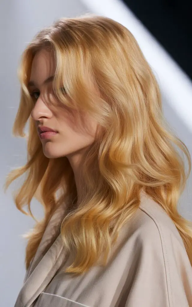 Golden Vanilla Blonde hair color
