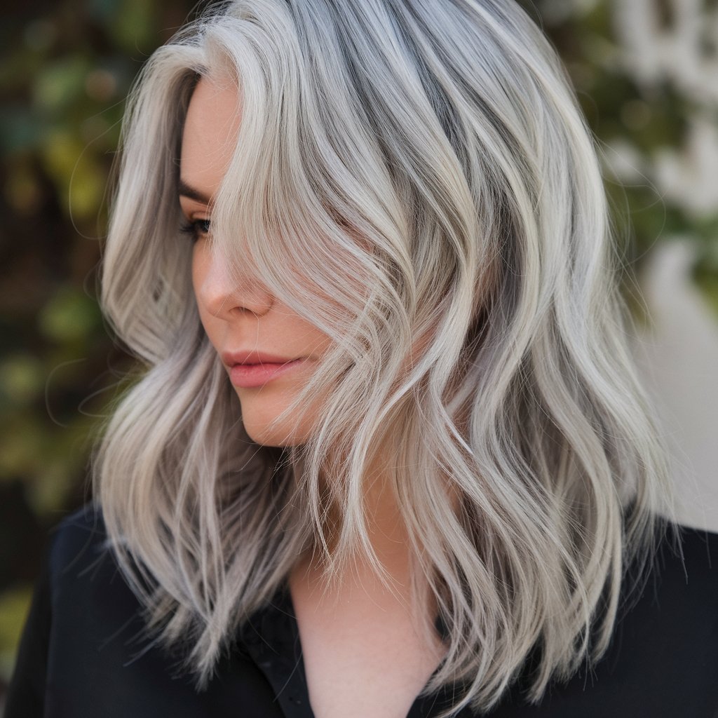 Gray Hair Blend with Blonde