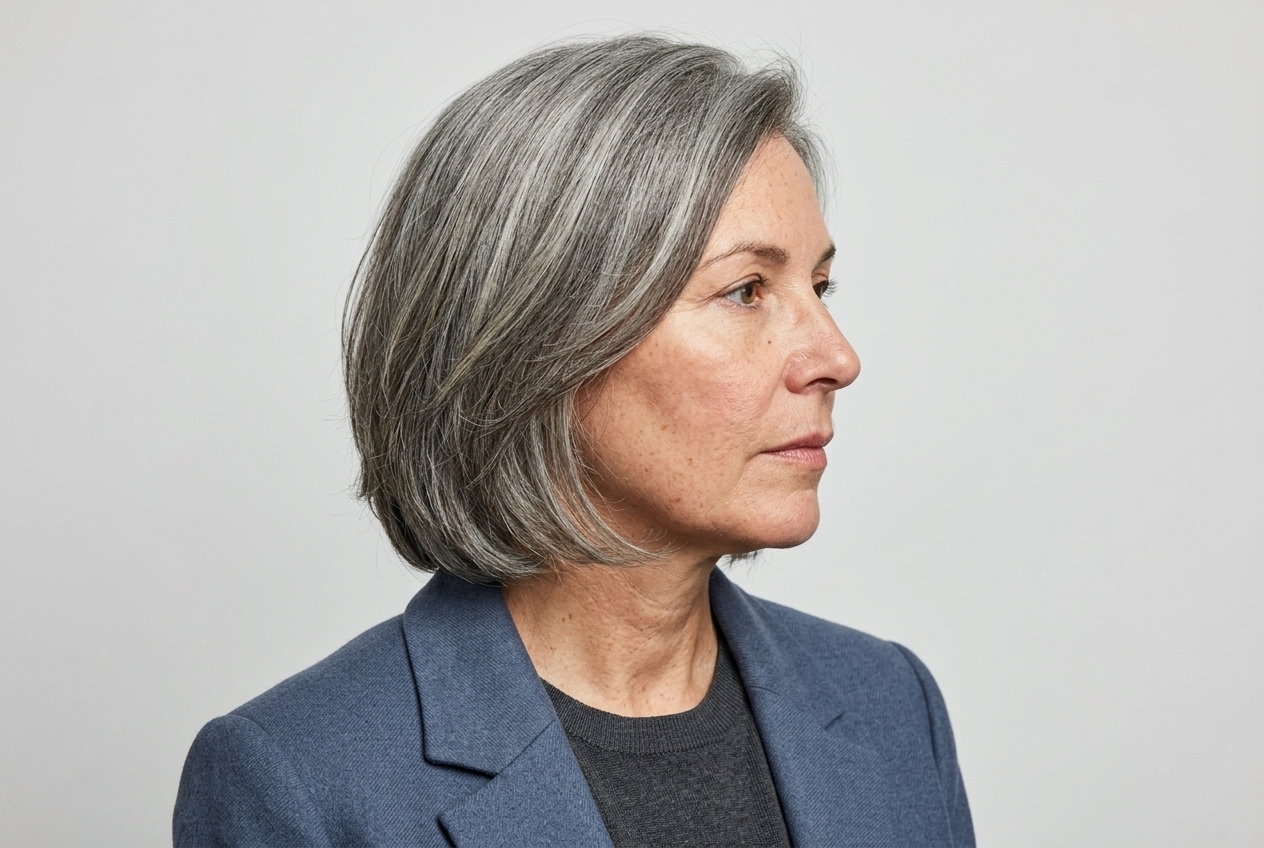 Gray blending hair color