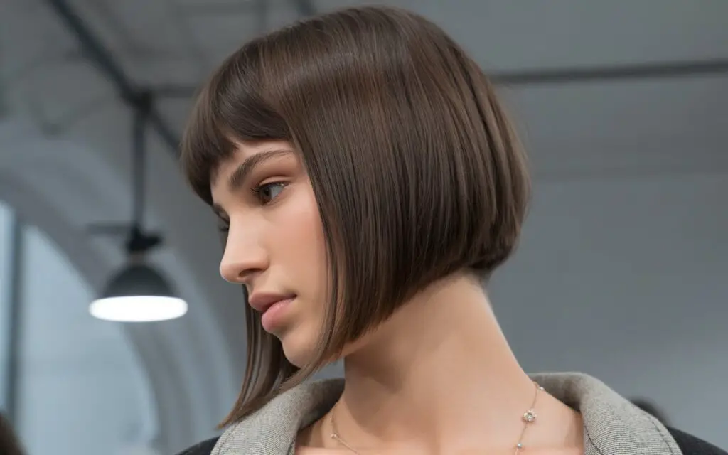 angled bob haircut