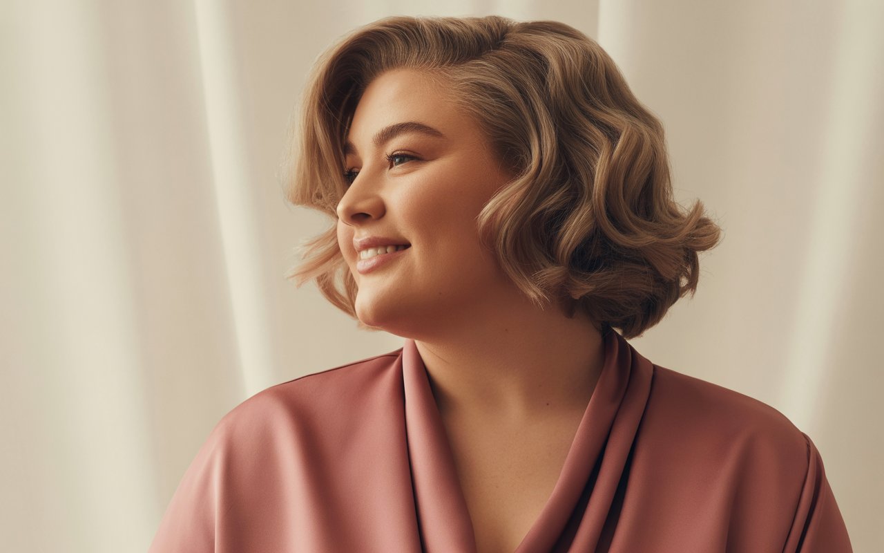 Hairstyle on Round Chubby Face