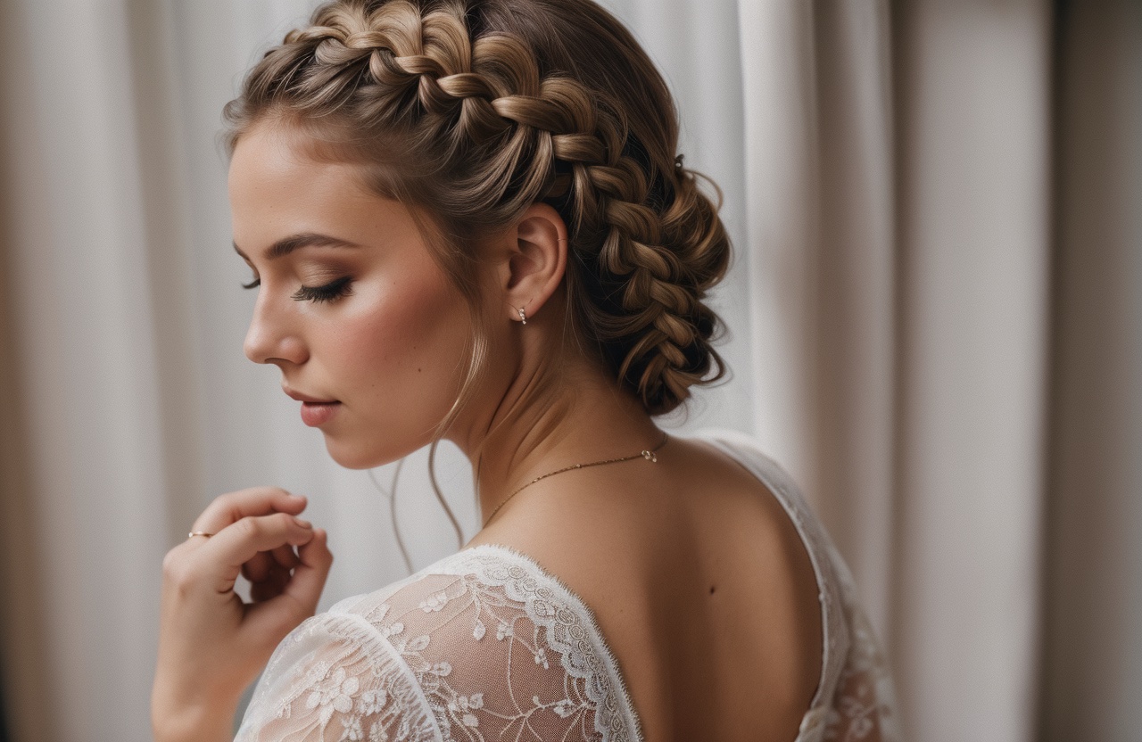 Lace Braid on Blonde Hair