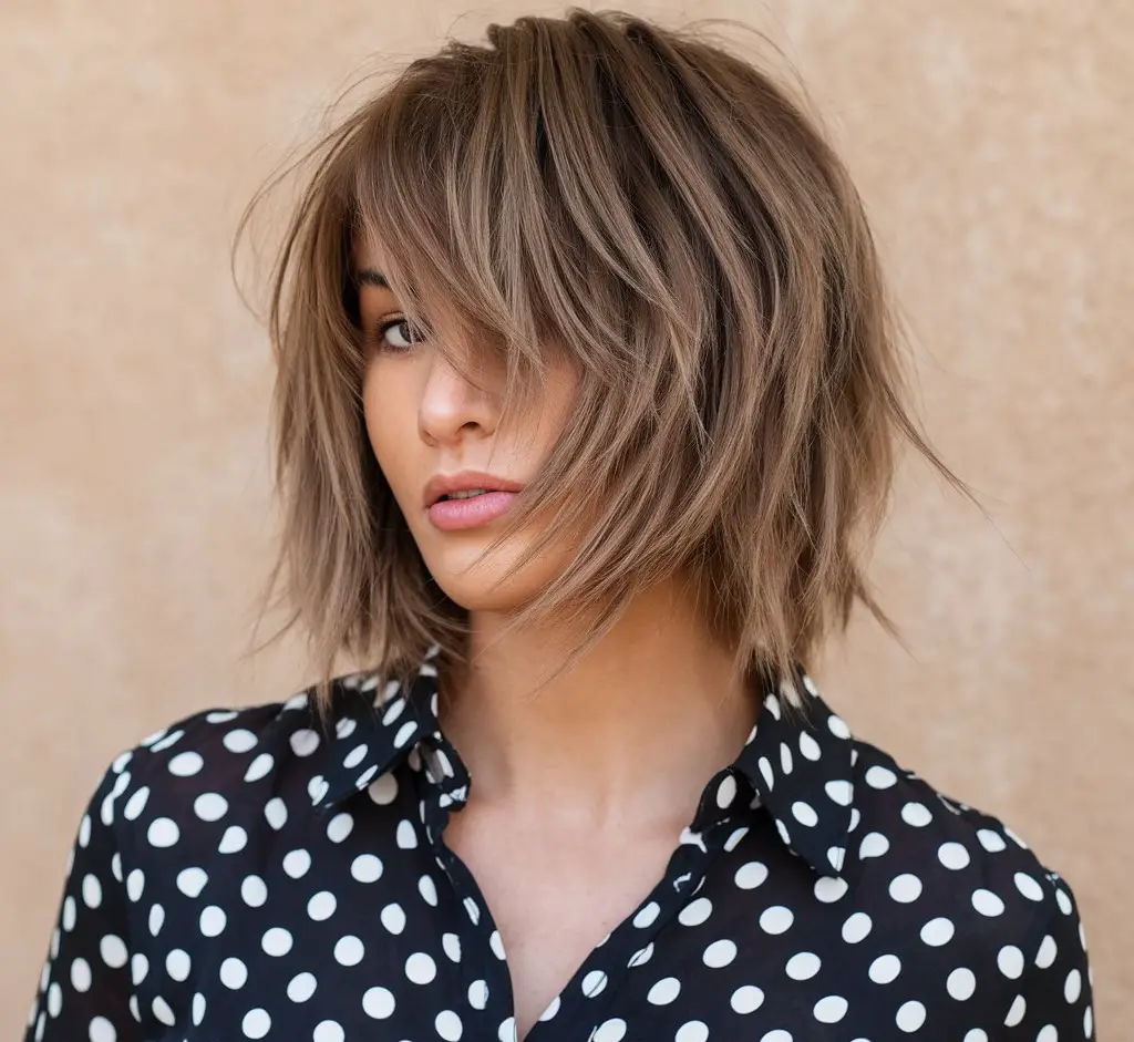 Layered Shaggy Bob