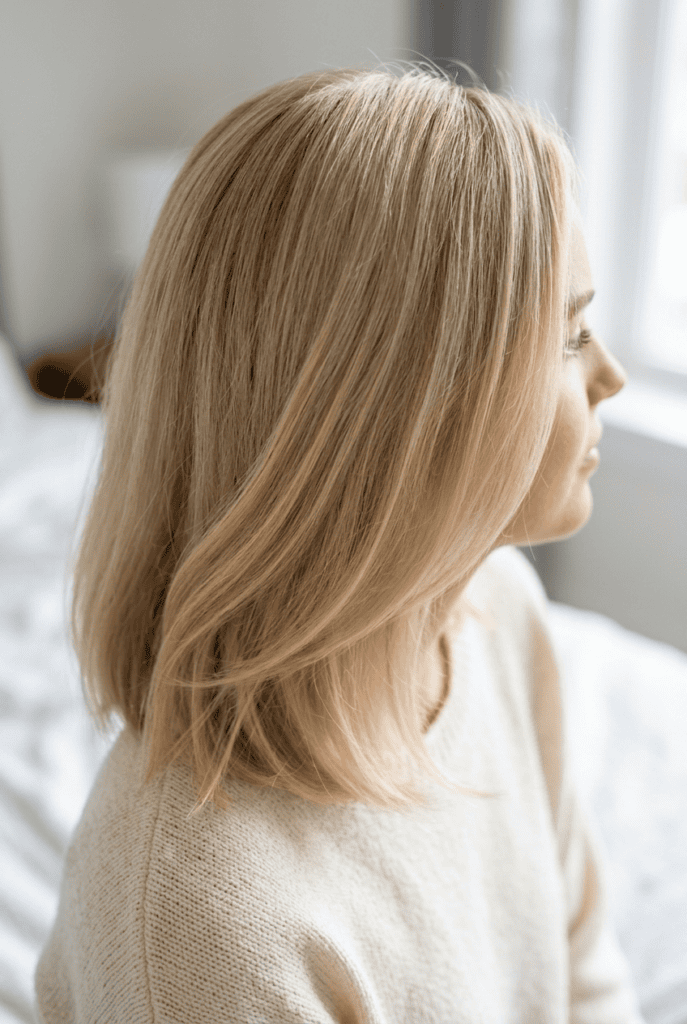 Lightweight smooth fine hair with no frizz or weight