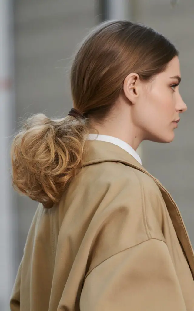 Low Ponytail with Volume