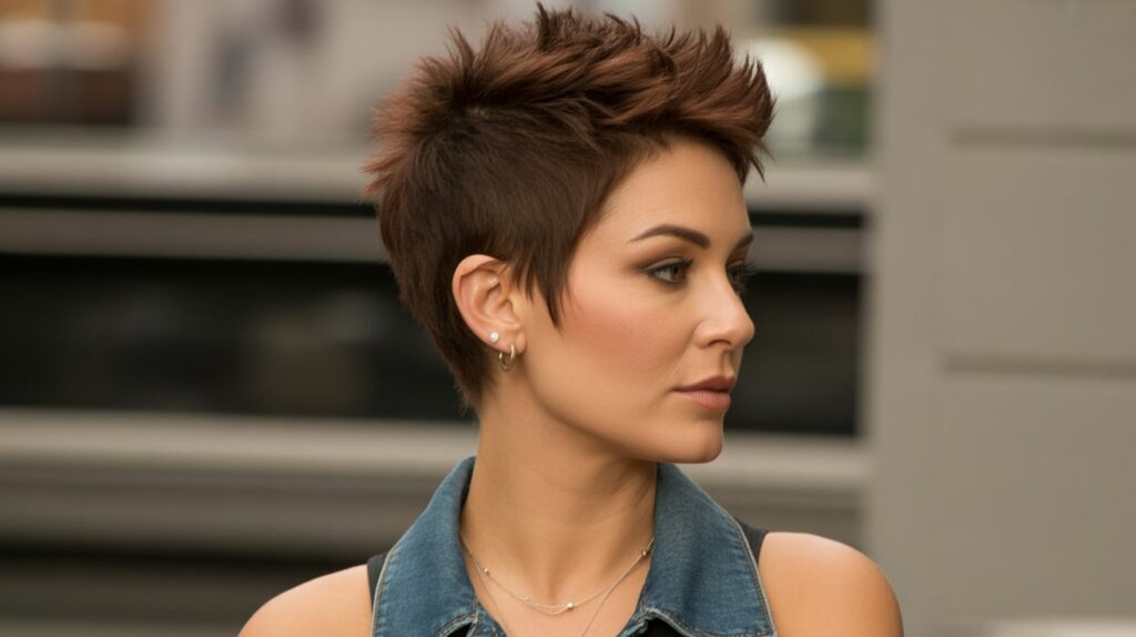 Spiky Pixie haircut