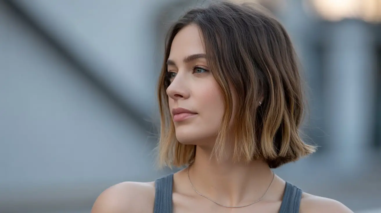 Meium Length Haircut