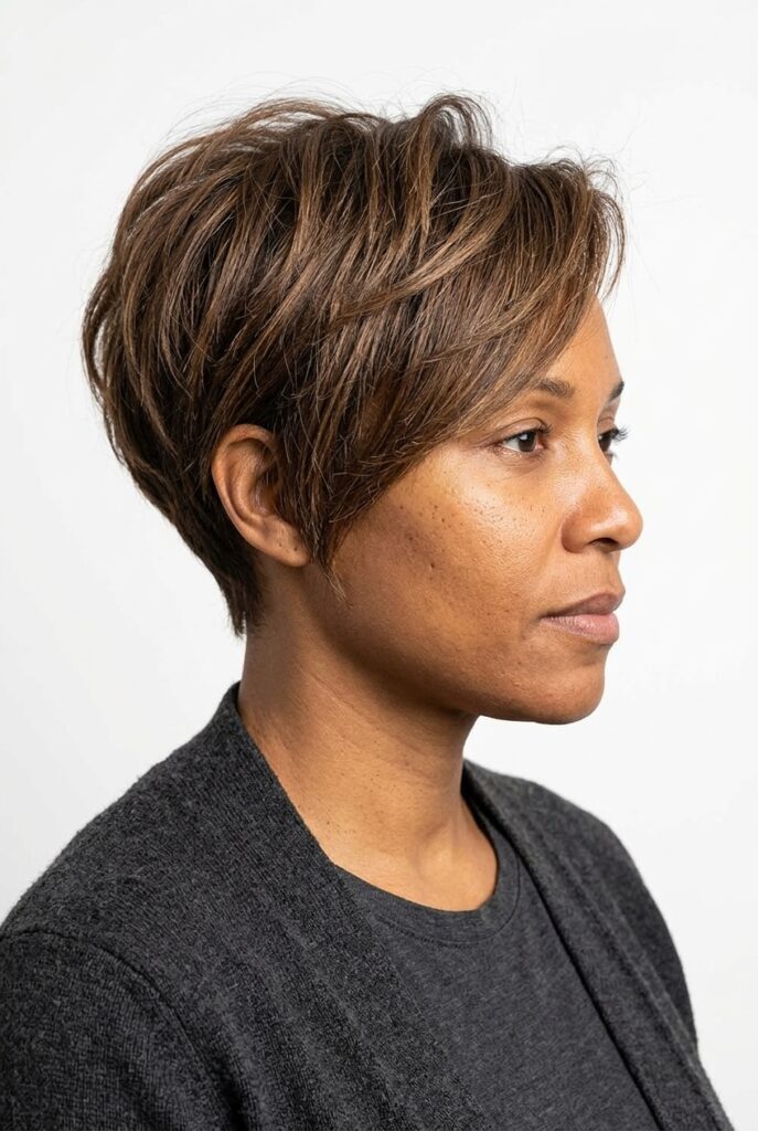 Modern pixie cut