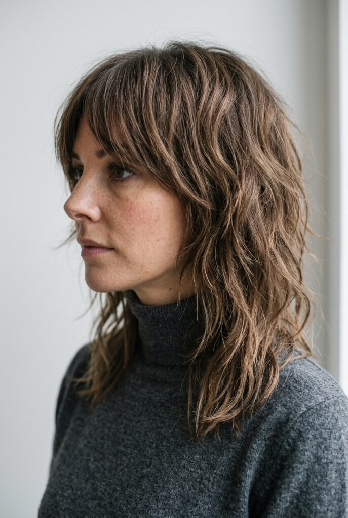 Modern shag haircut