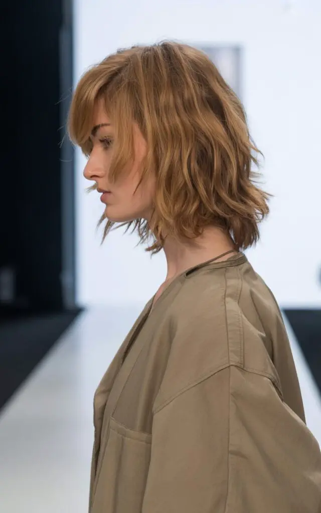 Natural Air-Dried Shag on Medium Length Hair