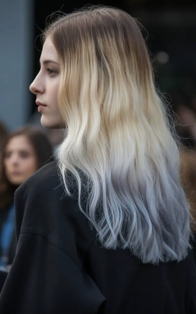 Natural Gray with Reverse Ombre with Gray