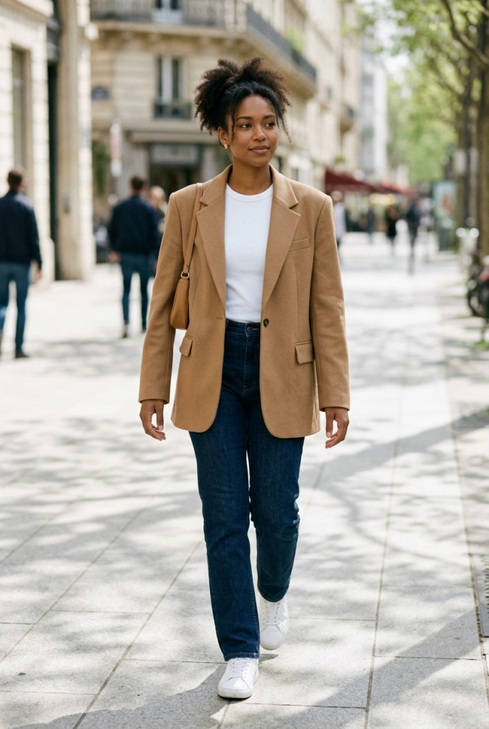 Oversized Blazer + Straight-Leg Jeans Oversized Blazer + Straight-Leg Jeans