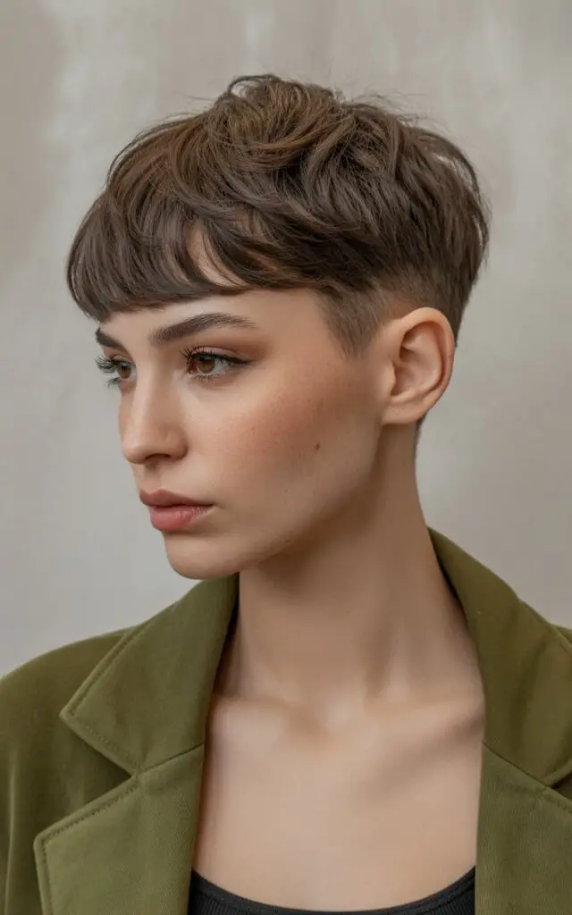 Pixie Undercut with Bangs