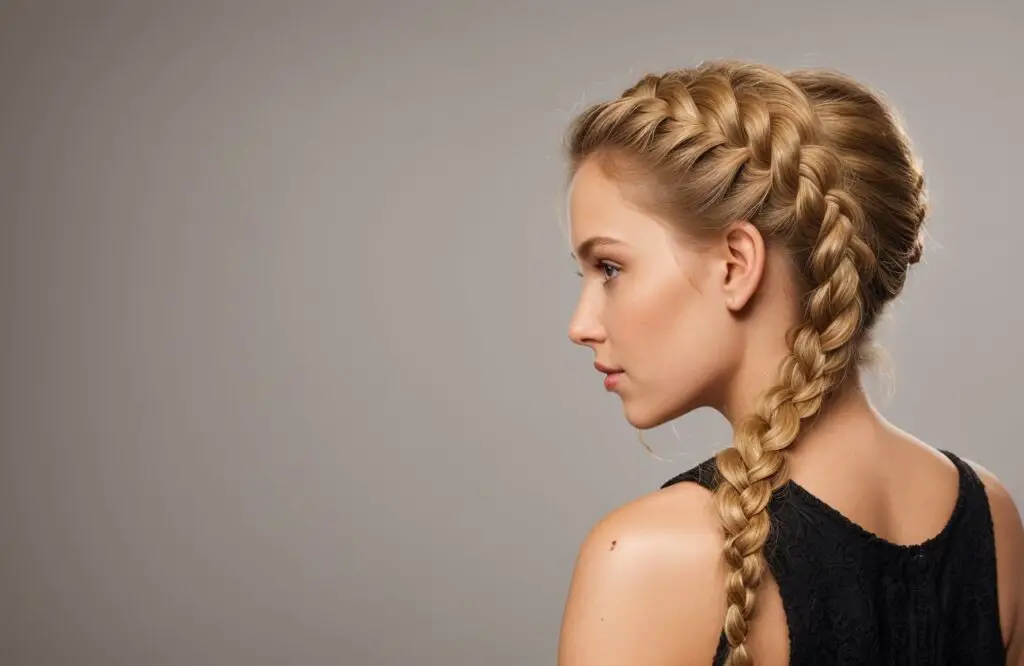 Pull-Through Braid on Caramel Blonde hair color