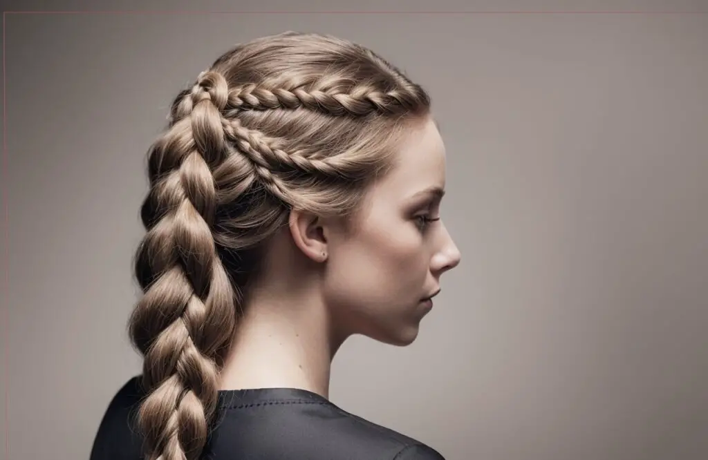 Pull Through Braided Ponytail on Blonde Hair